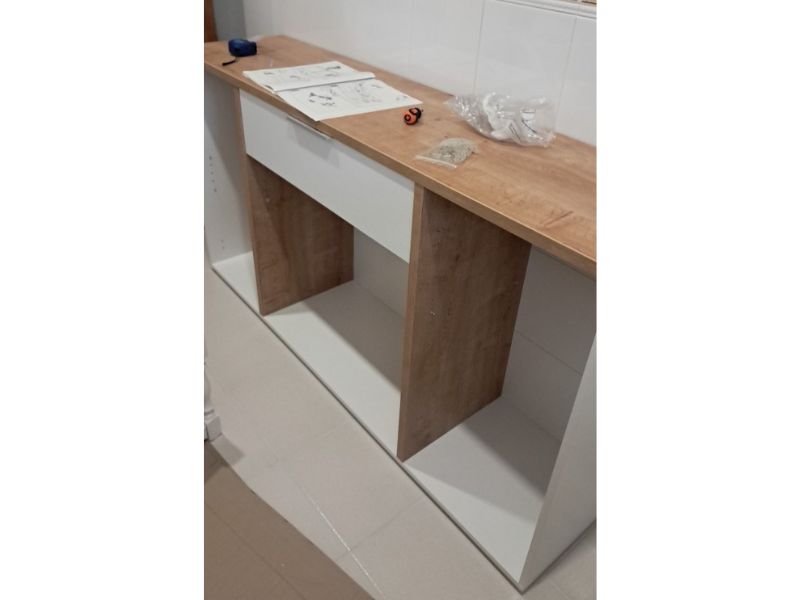 Foto de cliente de Aparador Salón Acces 4 Puertas Roble Hamilton y Blanco Mate 161 cm