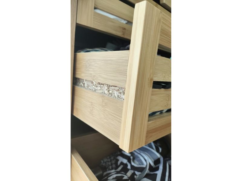 Foto de cliente de Mueble Auxiliar Pequeño Sicela 4 Cajones en Marrón 40x98 cm
