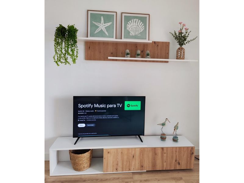 Foto de cliente de Mueble Salón TV Kipi Color Roble Cambrian y Blanco Mate 220 cm