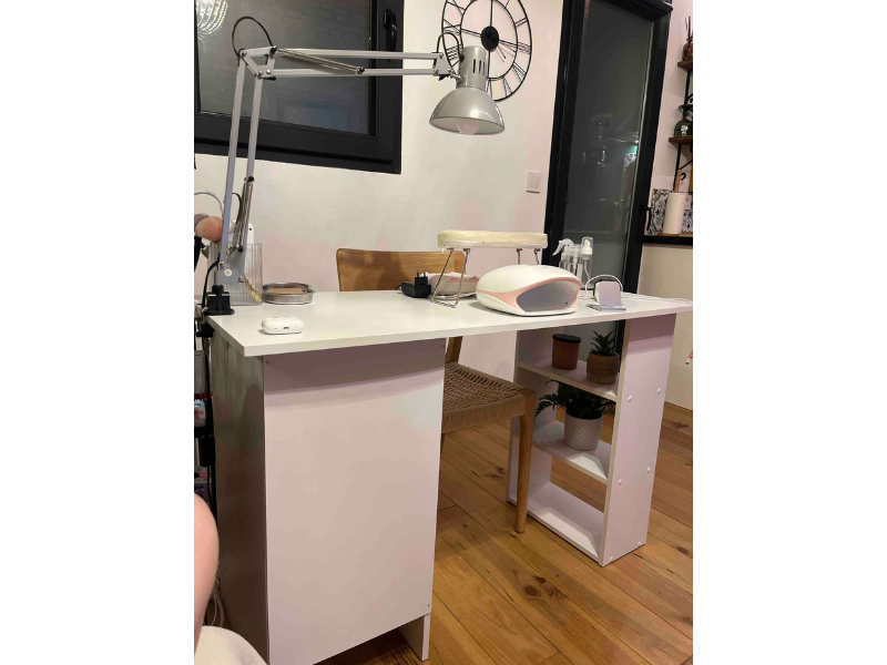 Foto de cliente de Escritorio Jobbi 3 Cajones Color Blanco Mate 115 cm