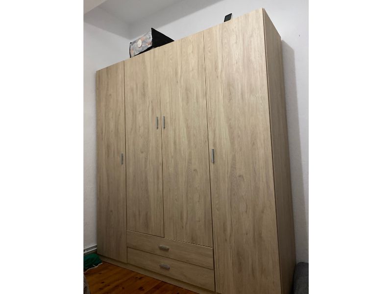 Foto de cliente de Armario Grande Roma 2 Cajones 4 Puertas Color Sahara 198x216 cm