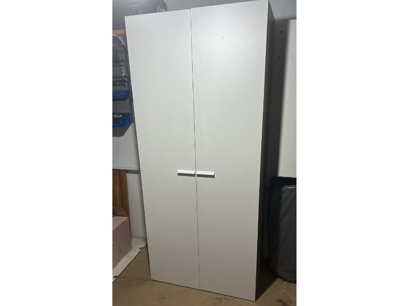 Foto de cliente de Armario 2 Puertas Tibet Color Roble Cambrian y Blanco 79x180 cm