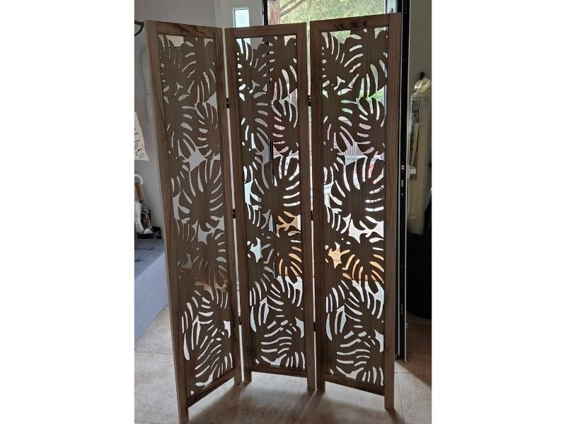 Foto de cliente de Biombo Separador De Ambientes 3 Paneles Palm Color Roble