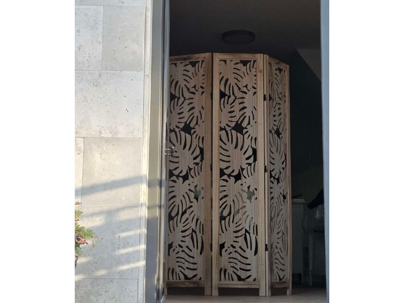 Foto de cliente de Biombo Separador De Ambientes 3 Paneles Palm Color Roble