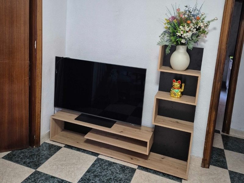 Foto de cliente de Mueble Salón Snake Color Roble Artesano y Negro 160 cm