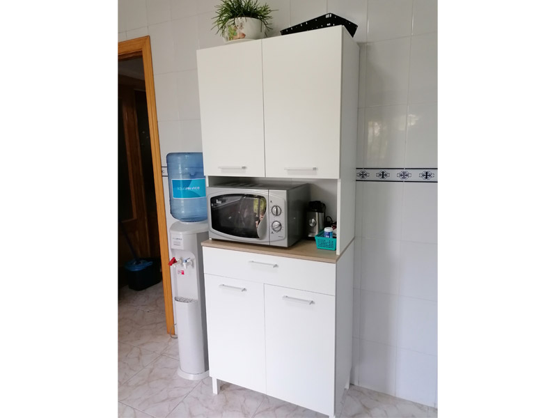 Foto de cliente de Mueble auxiliar cocina alto Yuka Blanco 72x186 cm