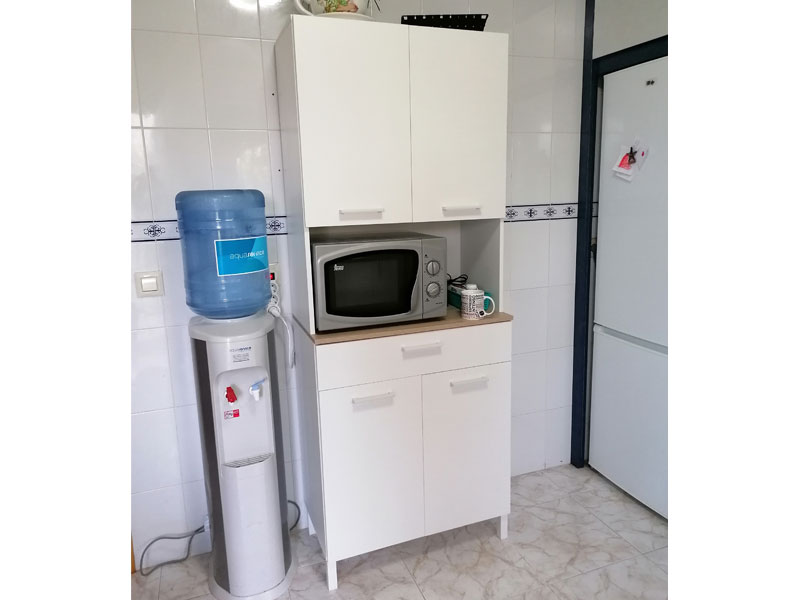 Foto de cliente de Mueble auxiliar cocina alto Yuka Blanco 72x186 cm
