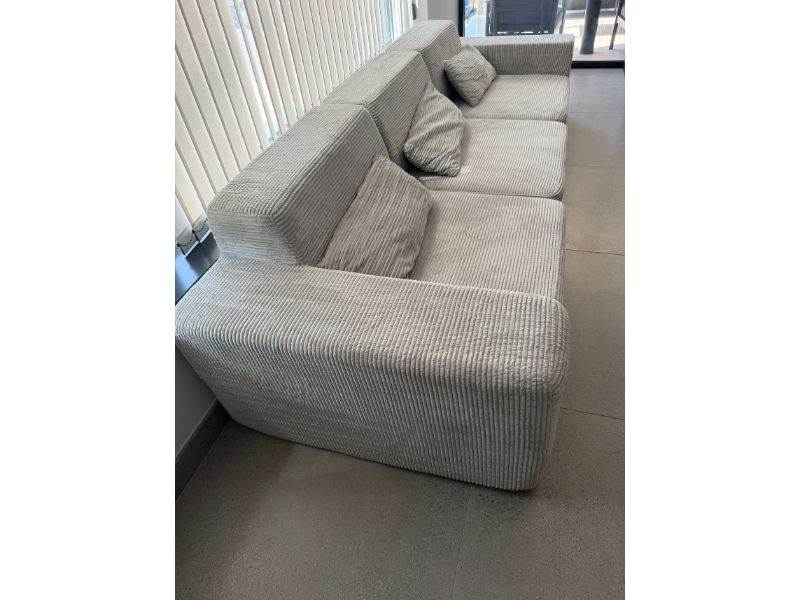 Foto de cliente de Sofá Modular Horizon 3 Plazas Gris Claro 307 cm