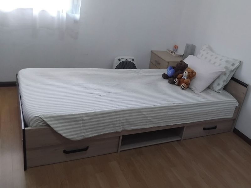 Foto de cliente de Cama Juvenil Village Color Roble y Negro 90x200 cm
