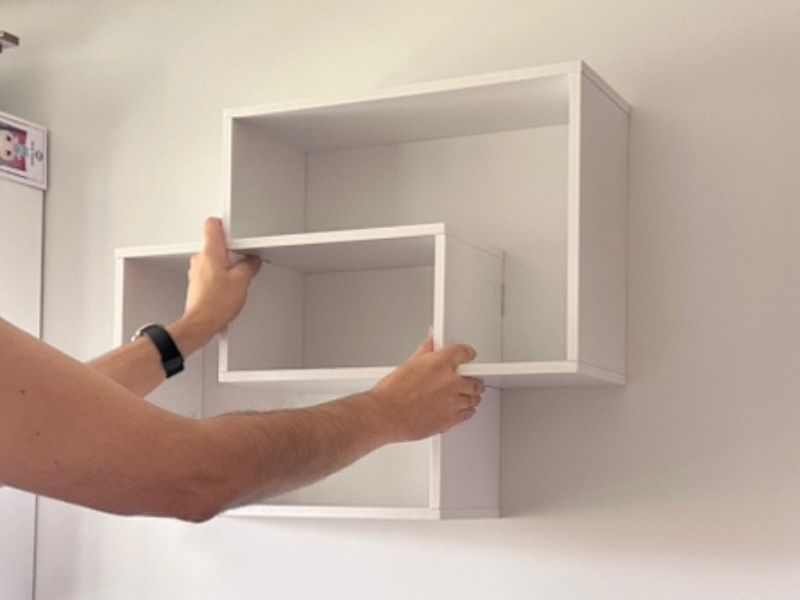 Foto de cliente de Estantería de pared Riva Color Blanco 60x60x16 cm