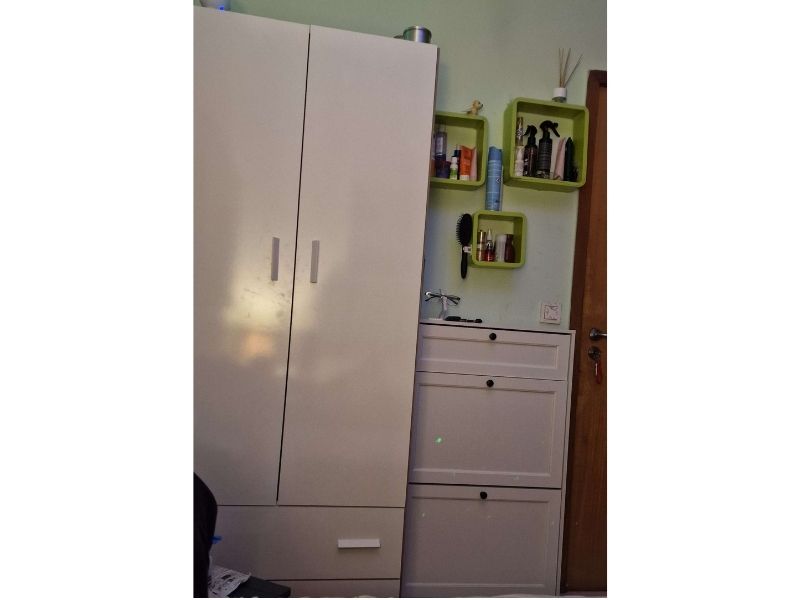 Foto de cliente de Armario Juvenil Turín Dormitorio Juvenil 2 Cajones Roble Cambrian y Blanco Mate
