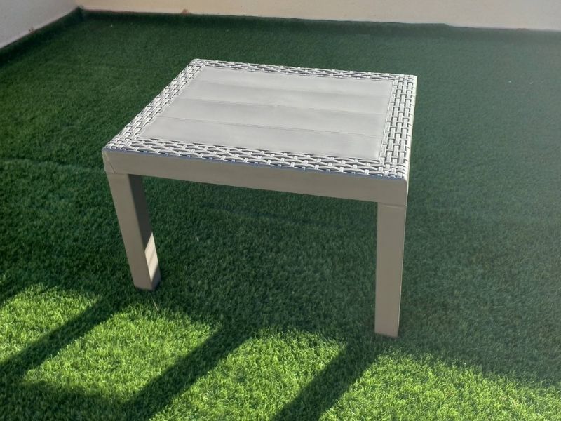 Foto de cliente de Mesa Exterior de Centro Fija Color Marrón 46x59 cm