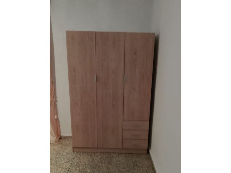 Foto de cliente de Armario roble canadian 3 puertas 3 cajones 135x200 cm