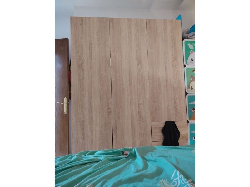 Foto de cliente de Armario roble canadian 3 puertas 3 cajones 135x200 cm
