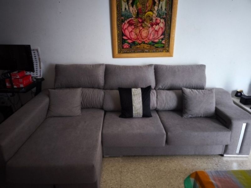 Foto de cliente de Sofá Chaise Longue Oscar Color Gris Claro 263 cm