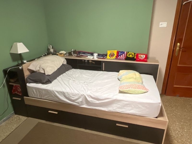 Foto de cliente de Cama Life Con Almacenaje Dormitorio Juvenil Negro Y Roble Kronberg 90x190-200 cm