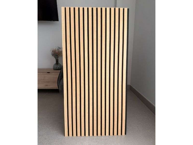 Foto de cliente de Pack de 2 Paneles Acústicos Silence Roble Blanco y Negro 60x120 cm