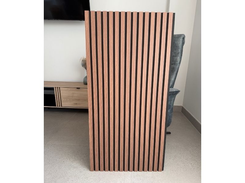 Foto de cliente de Pack de 2 Paneles Acústicos Silence Roble Nogal Oscuro y Negro 60x120 cm