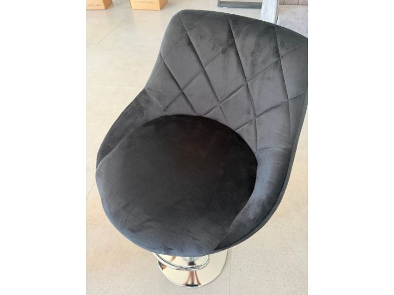 Foto de cliente de Taburetes Cocina Regulables Diamant Acolchado Velvet Gris 85-105 cm