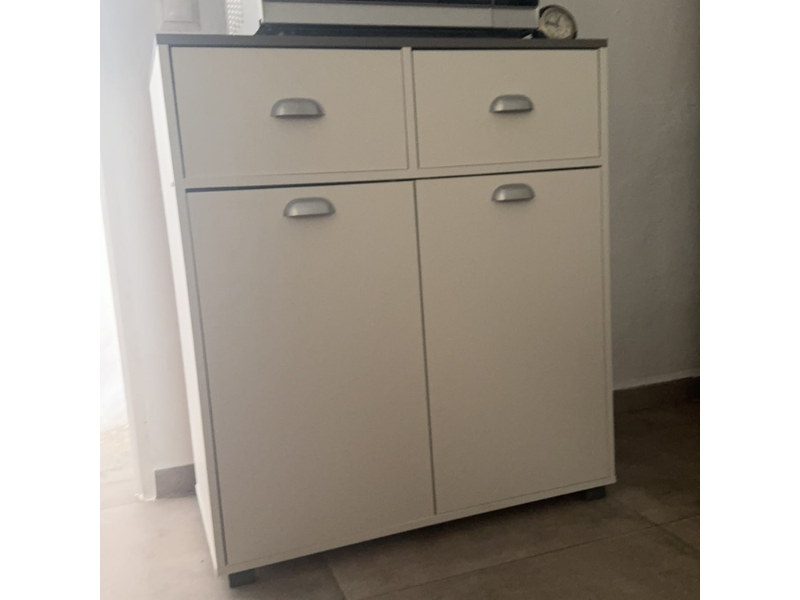 Foto de cliente de Mueble Buffet De Cocina Bajo 2 Puertas Asfeld Blanco 80x90 cm