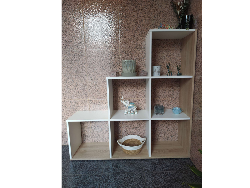 Foto de cliente de Estantería librería escalera Taris 108x110x28 cm