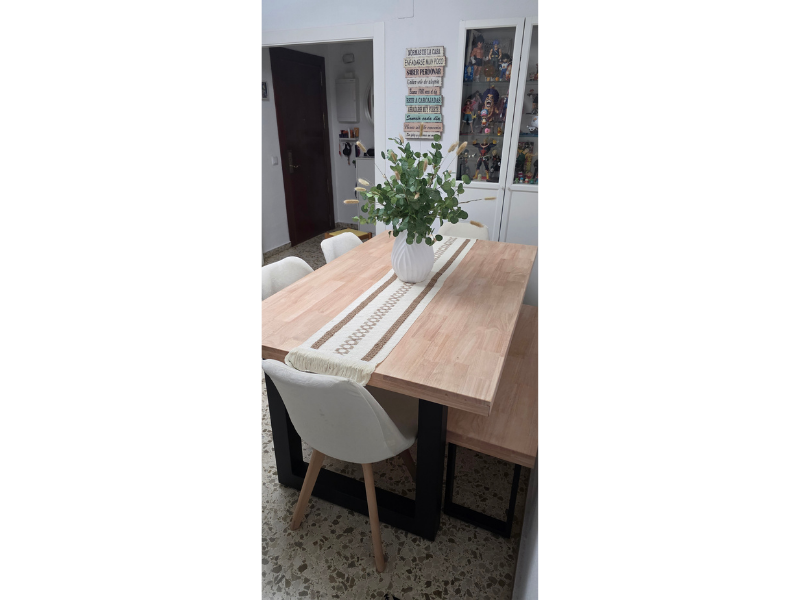 Foto de cliente de Mesa comedor Loft roble nordish salvaje industrial 160x100 cm