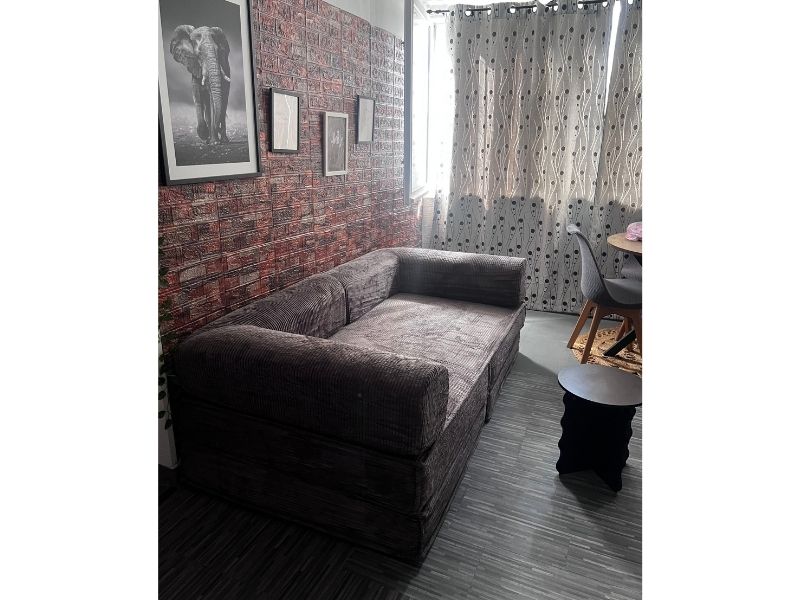 Foto de cliente de Sofá Cama Relax Nest Pana 2 Plazas Gris Oscuro 182 cm
