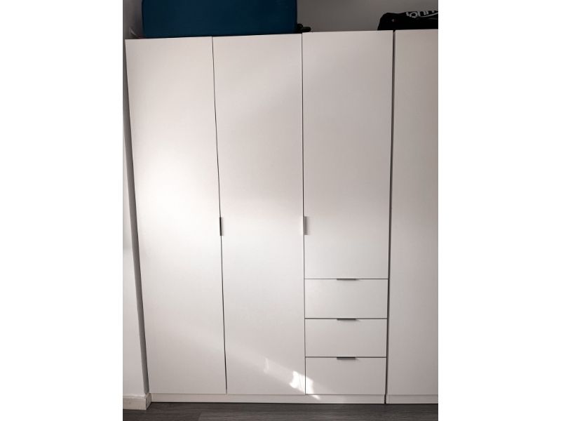 Foto de cliente de Armario Blanco 3 Cajones 3 Puertas 121x180 cm