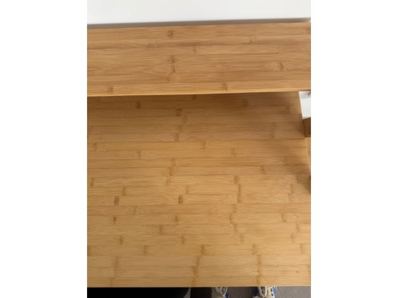 Foto de cliente de Mesa Escritorio Take Bambú Color Marrón 113 cm