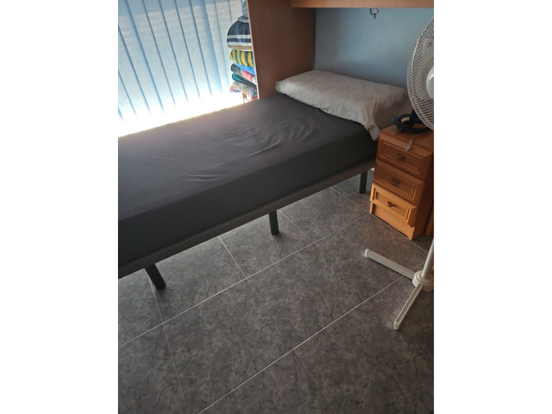 Foto de cliente de Base de Cama de Rejilla Tapizada Transpirable 3D Gris (Pack 6 Patas )