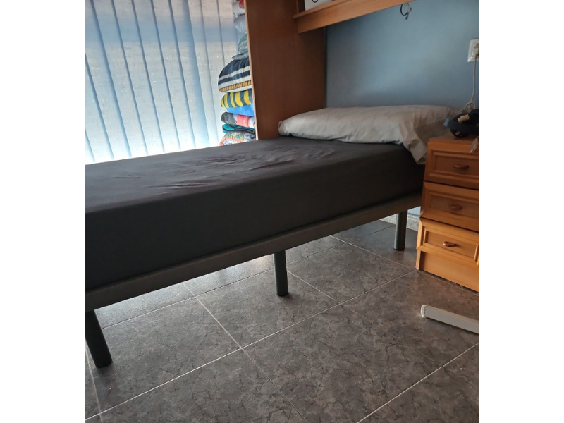Foto de cliente de Base de Cama de Rejilla Tapizada Transpirable 3D Gris (Pack 6 Patas )