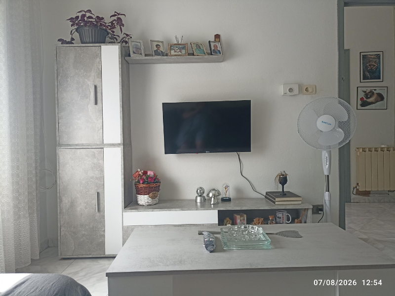 Foto de cliente de Mueble de Salón Comedor Kolm Color Blanco Mate y Gris Cemento 190 cm