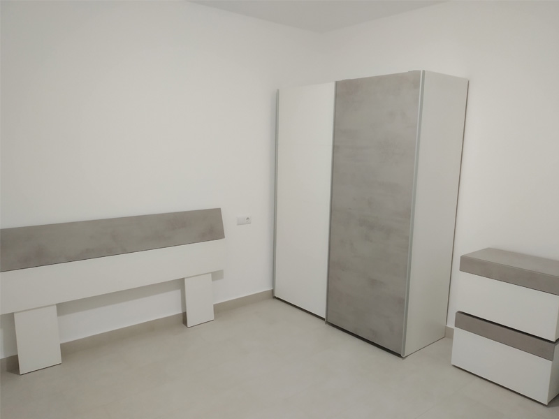 Foto de cliente de Dormitorio Matrimonio Estilo Industrial Pack Muebles Cemento y Blanco