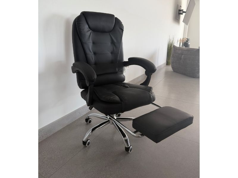 Foto de cliente de Silla Giratoria Oficina Con Reposapiés Comde Color Negro