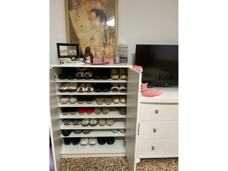 Foto de cliente de Mueble Zapatero Recibidor Armario Basic Blanco 6 Estantes 75 cm