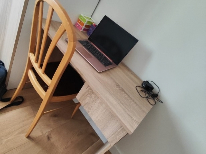 Foto de cliente de Mesa Escritorio Turin Estudio Juvenil Con Cajón Roble Cambrian 90 cm