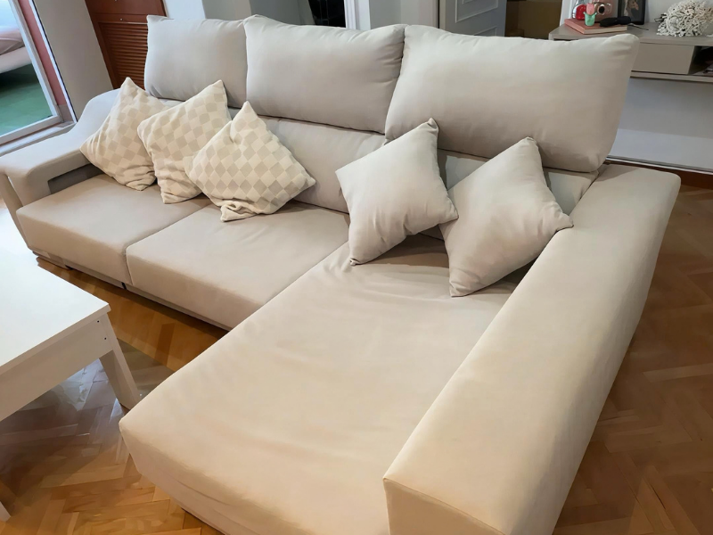 Foto de cliente de Sofá Chaise Longue 3 Plazas Oscar Color Beige 263 cm