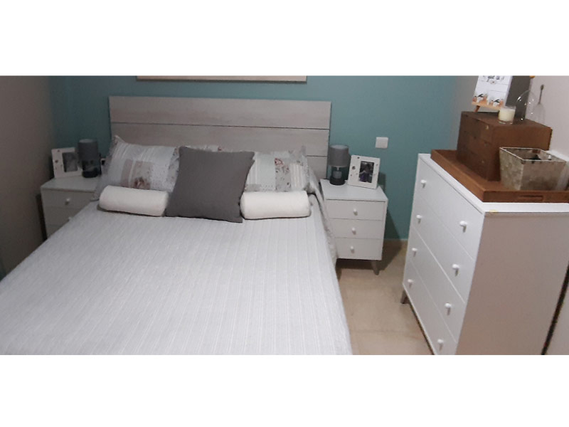 Foto de cliente de Dormitorio Matrimonio Estilo Nórdico Pack Muebles Blanco 150 cm