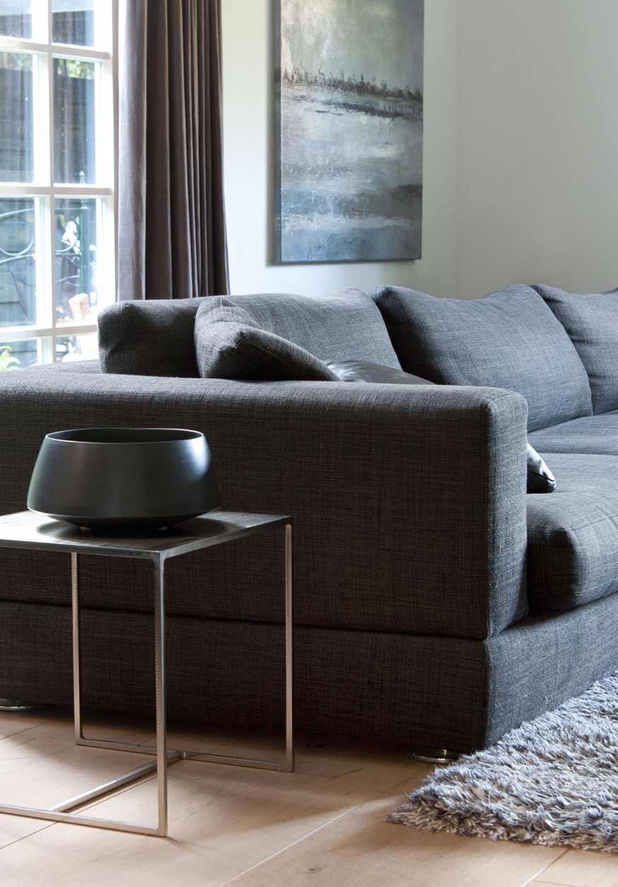 salon sofa gris
