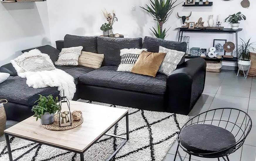 Heredero voluntario Motivación Combinar sofá gris marengo (oscuro) con el salón - FOTOS