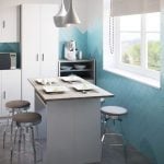 ¡Cocinas modernas en blanco y gris: la combinación perfecta para un espacio elegante y funcional!