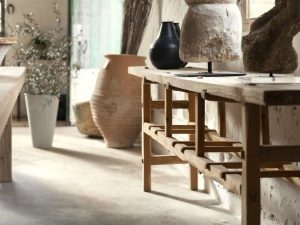 Muebles auxiliares para cocinas rústicas y acogedoras