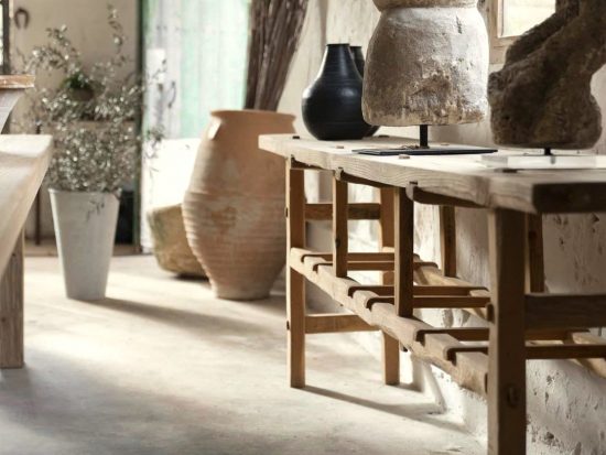 Muebles auxiliares para cocinas rústicas y acogedoras