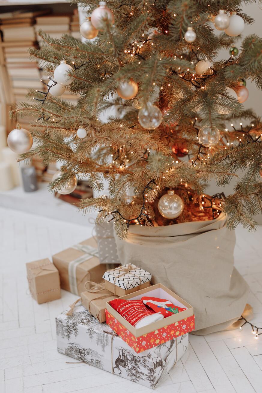 Decoración navidad DIY el pie del árbol de navidad
