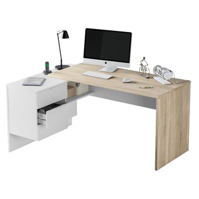 mesa oficina escritorio office diseño moderno y posición reversible