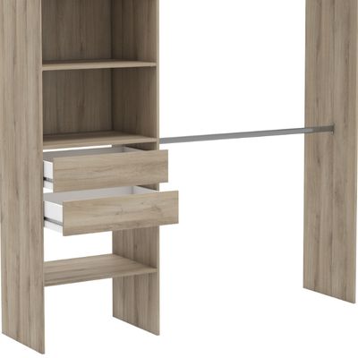 Vestidor liam cuatro estantes roble kronberg