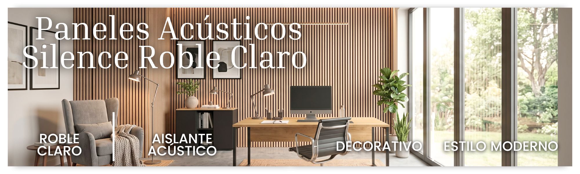 Panel Acústico SIlence Roble claro