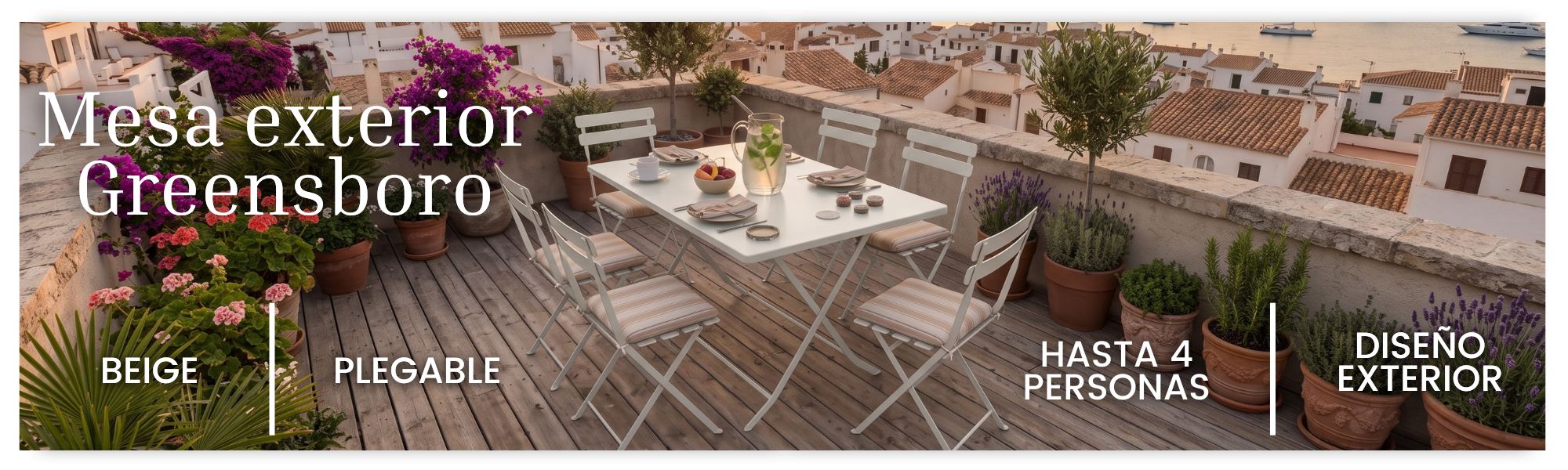 Mesa Greensboro Beige 4p