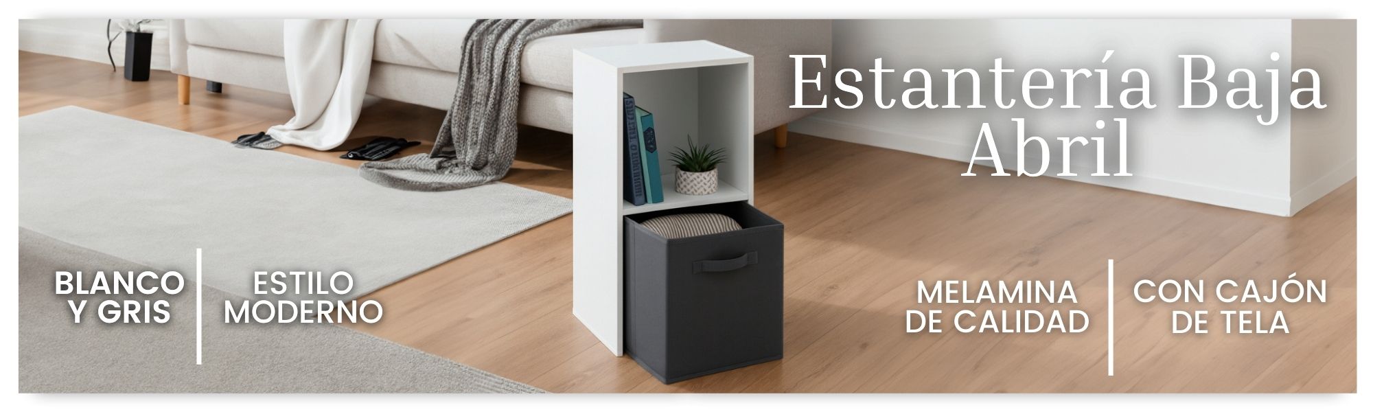 Estantería baja abril