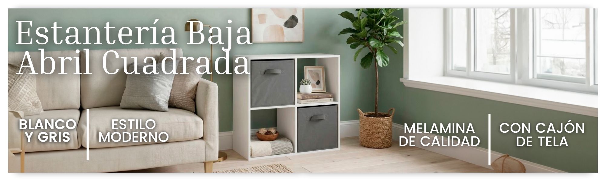 Estantería Cuadrada Abril